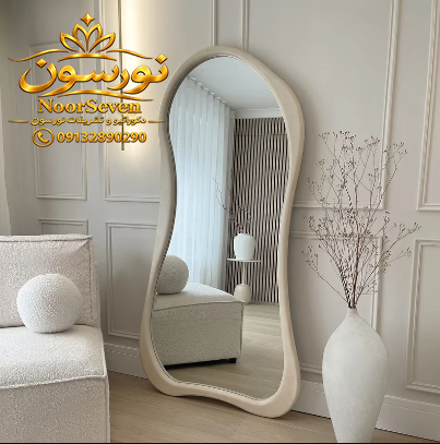 آینه دفرمه قاب چوبی - Image 3