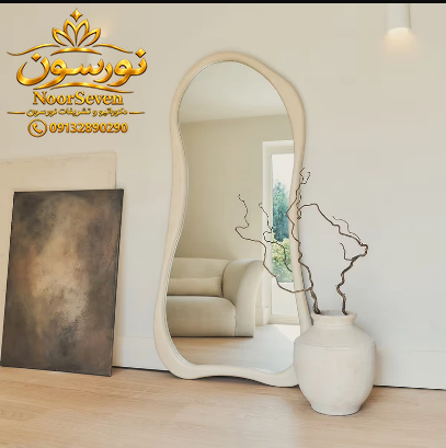 آینه دفرمه قاب چوبی - Image 4